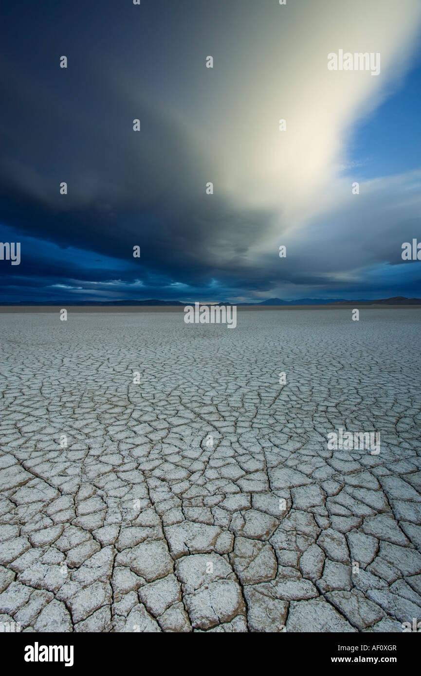 Dynamic tramonto nel deserto Alvord, Oregon Foto Stock