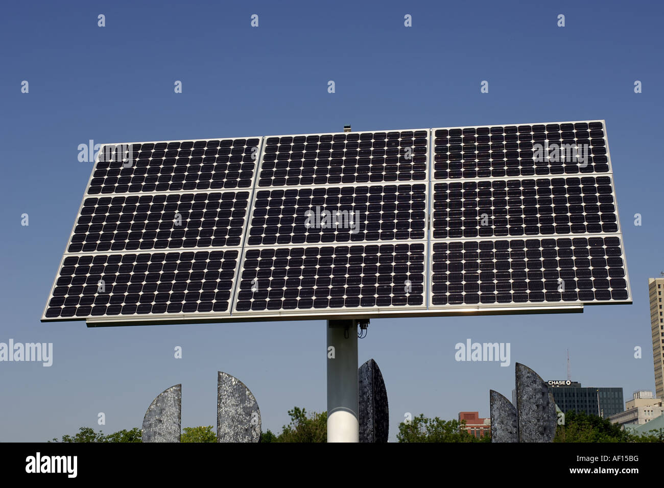 Ruotare pannelli fotovoltaici Foto Stock