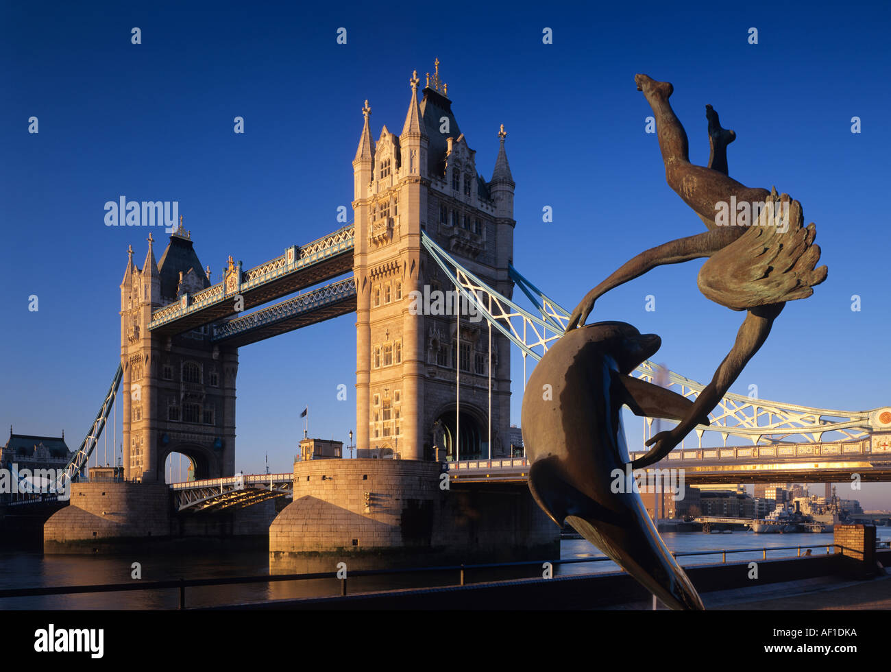 Il Tower Bridge di Londra, Inghilterra, Regno Unito Foto Stock