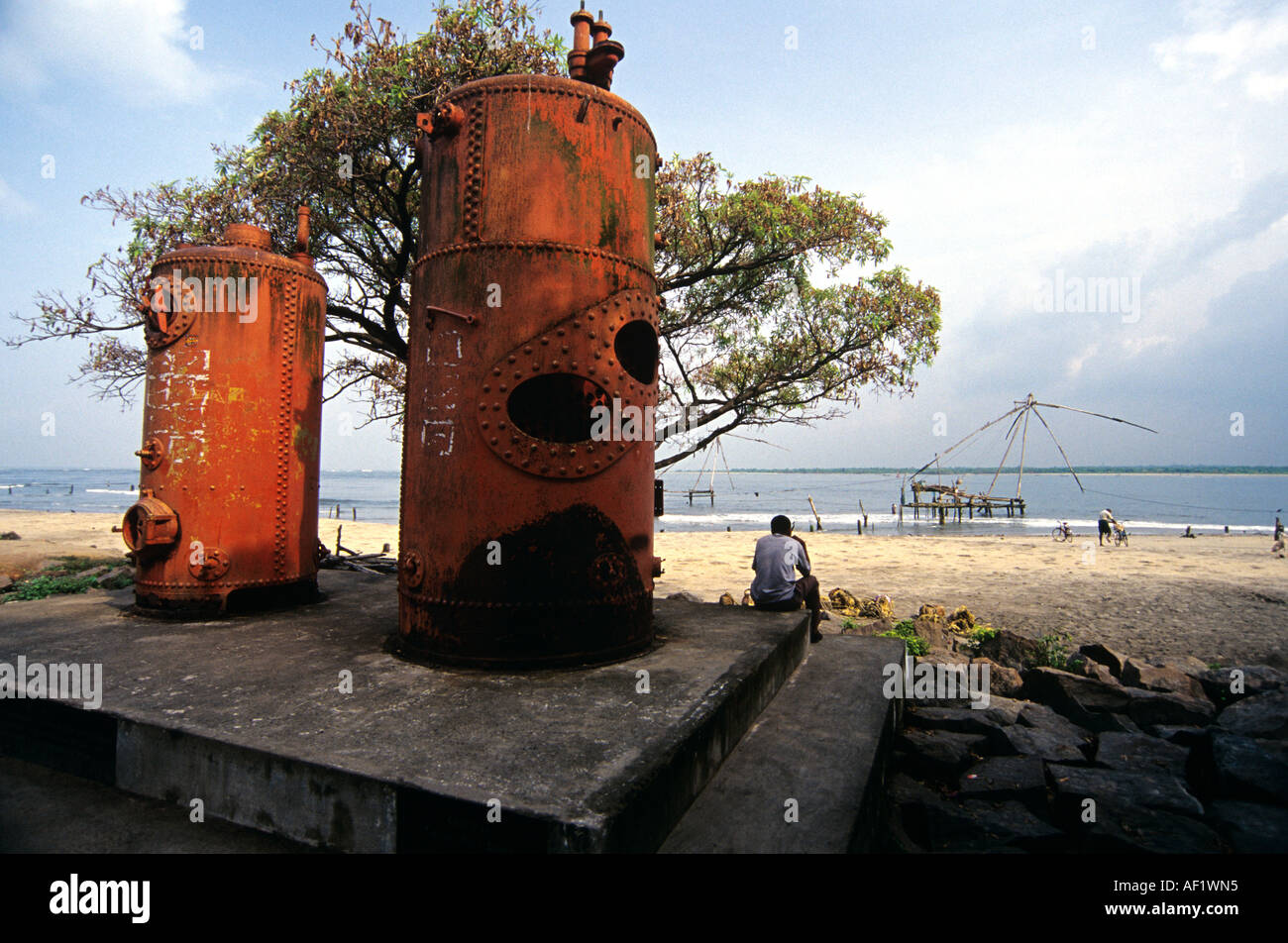 FORT COCHIN BEACH KERALA Foto Stock