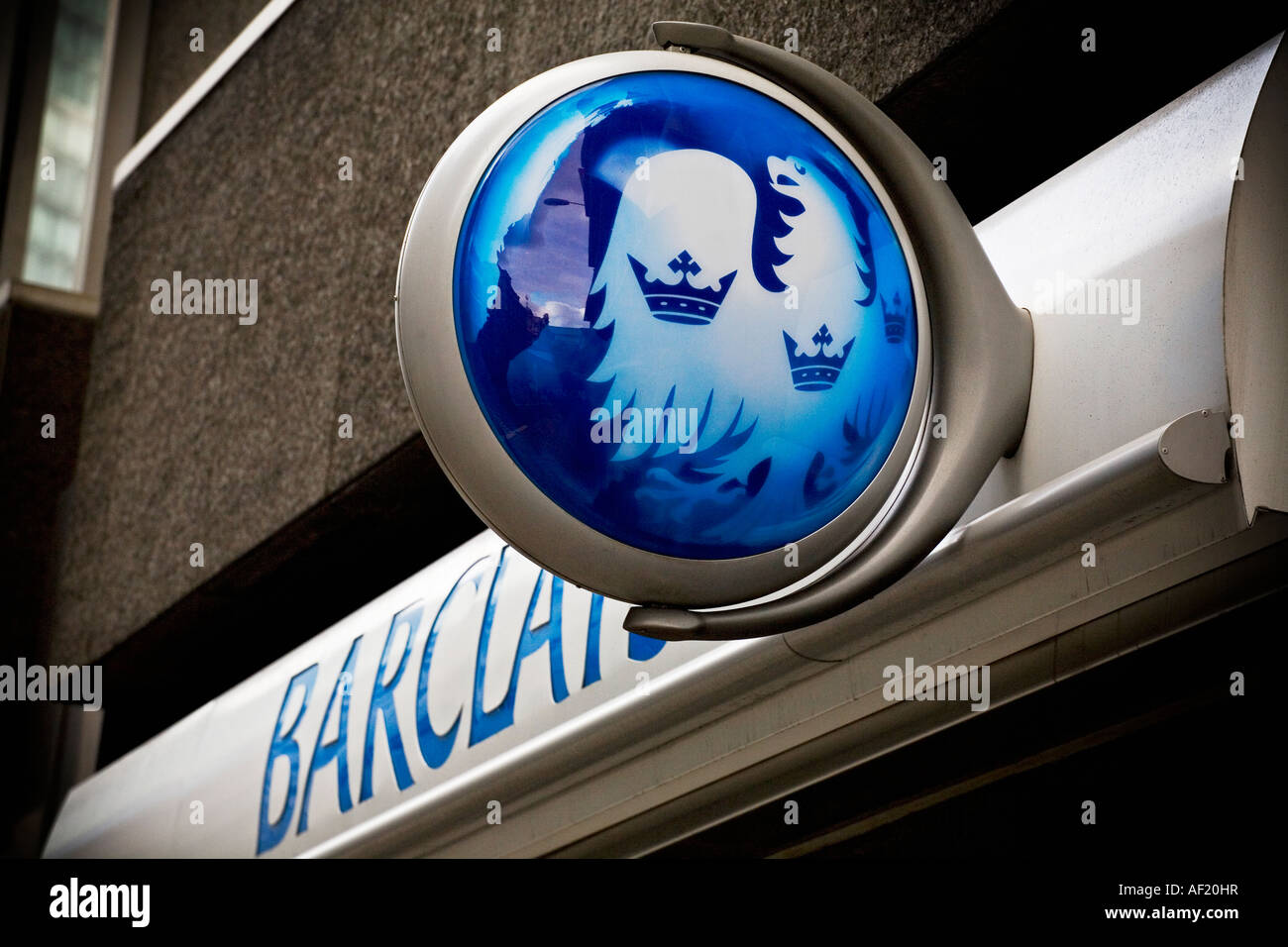 Barclays Bank filiale nella città di Londra Foto Stock