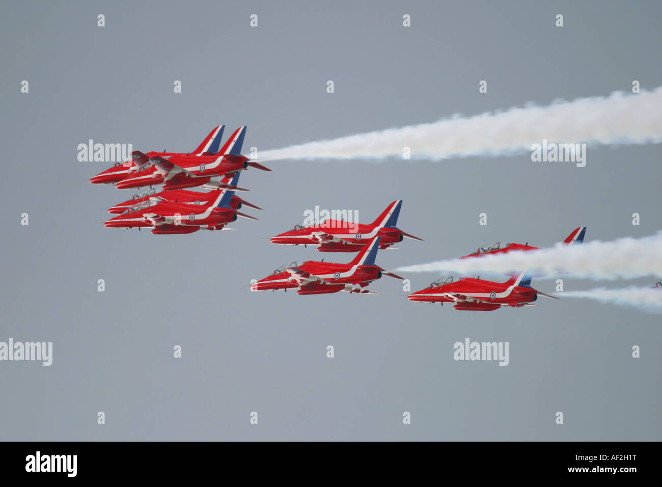 Royal Air Force britannica display acrobazia team Frecce rosse Foto Stock