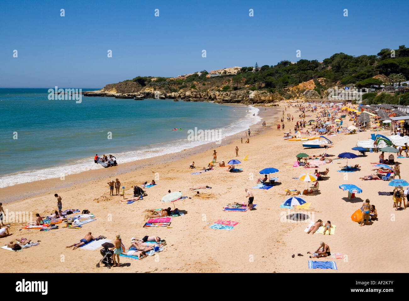 Praia da Oura vicino a Albufeira Algarve Portogallo Foto Stock