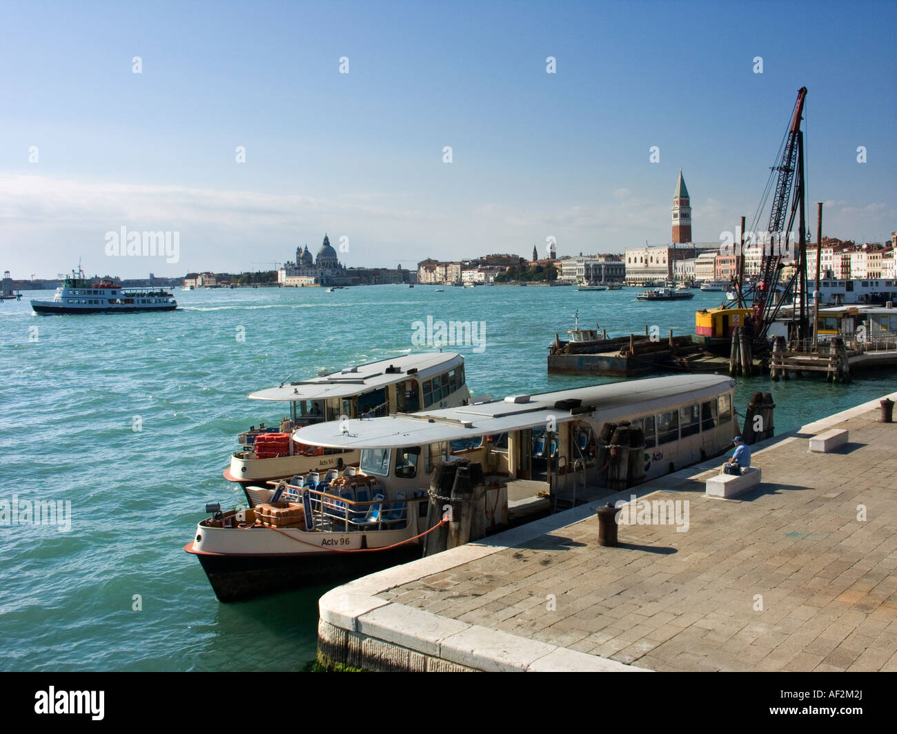 Vista sulla laguna di Venezia. Foto Stock