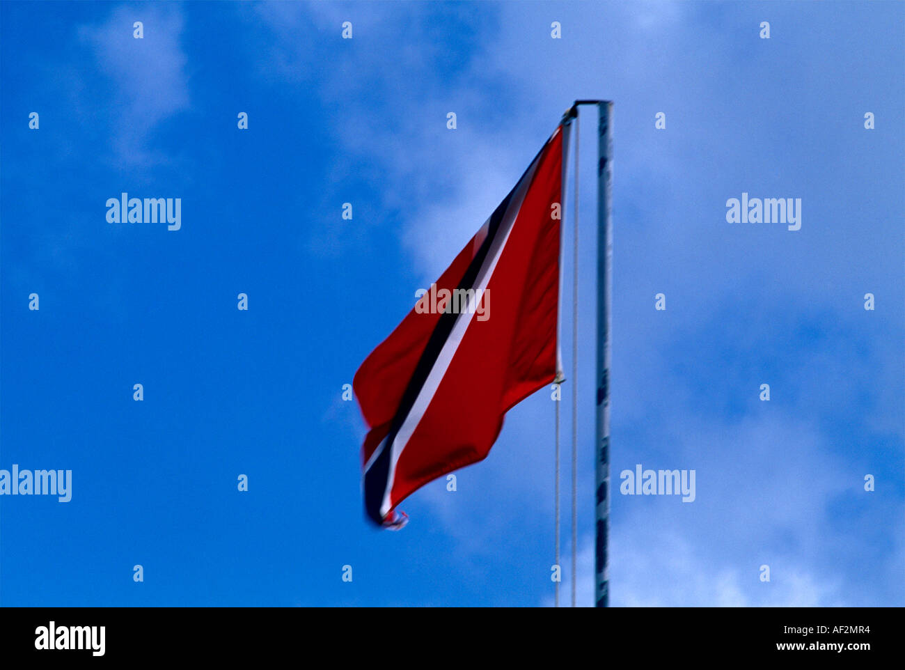 Scarborough Tobago Fort King George Trinidad e Tobago Bandiera Foto Stock