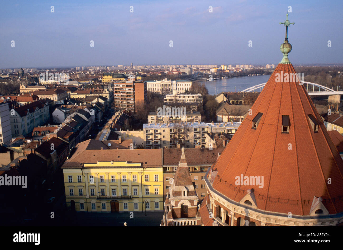 Szeged Ungheria, Voitive Cattedrale di Szeged, Piazza Dom Foto Stock