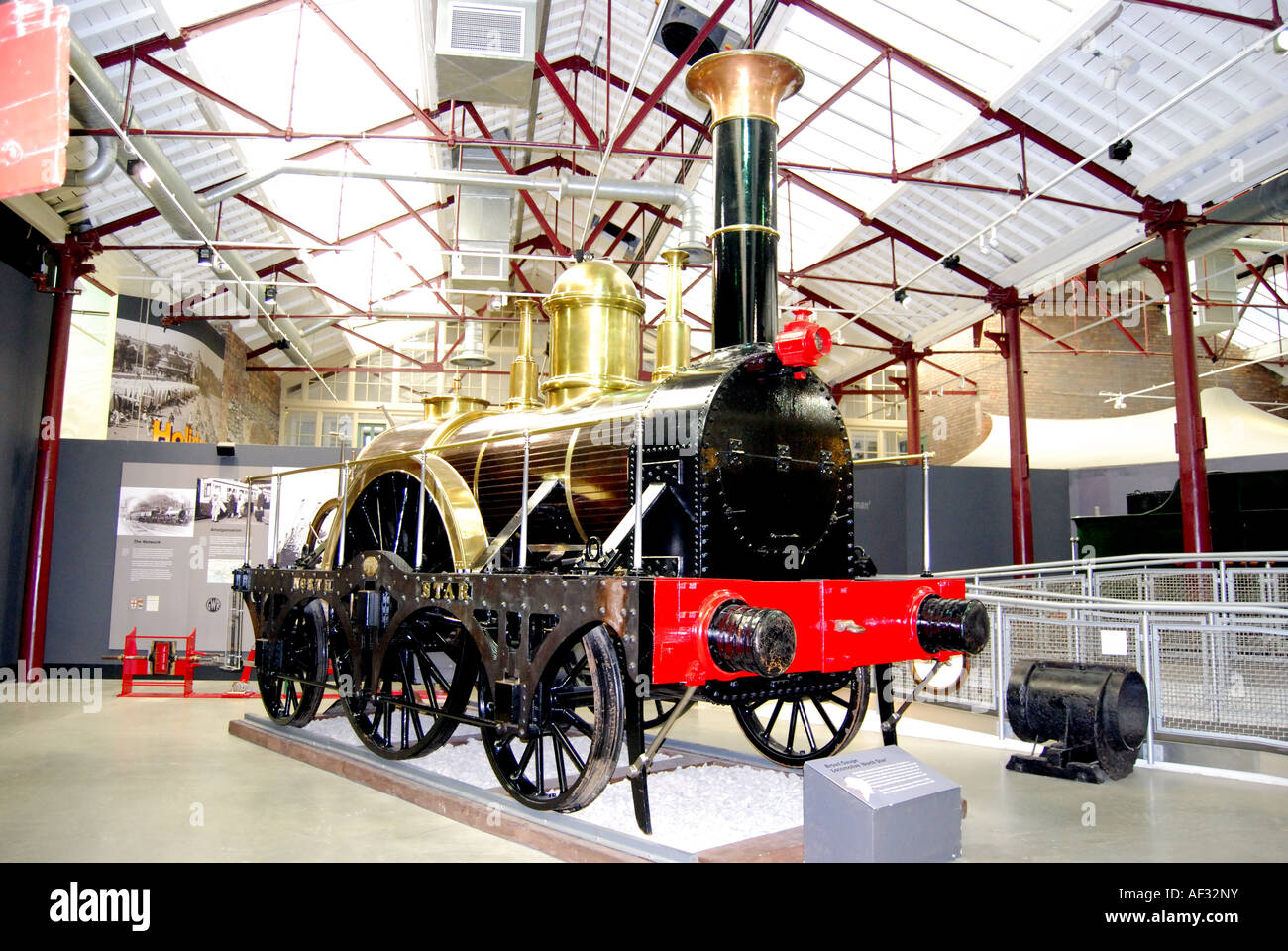 Il 'North Star' locomotiva a vapore, Swindon 'STEAM' Museo Ferroviario, Swindon, Wiltshire, Inghilterra, Regno Unito Foto Stock