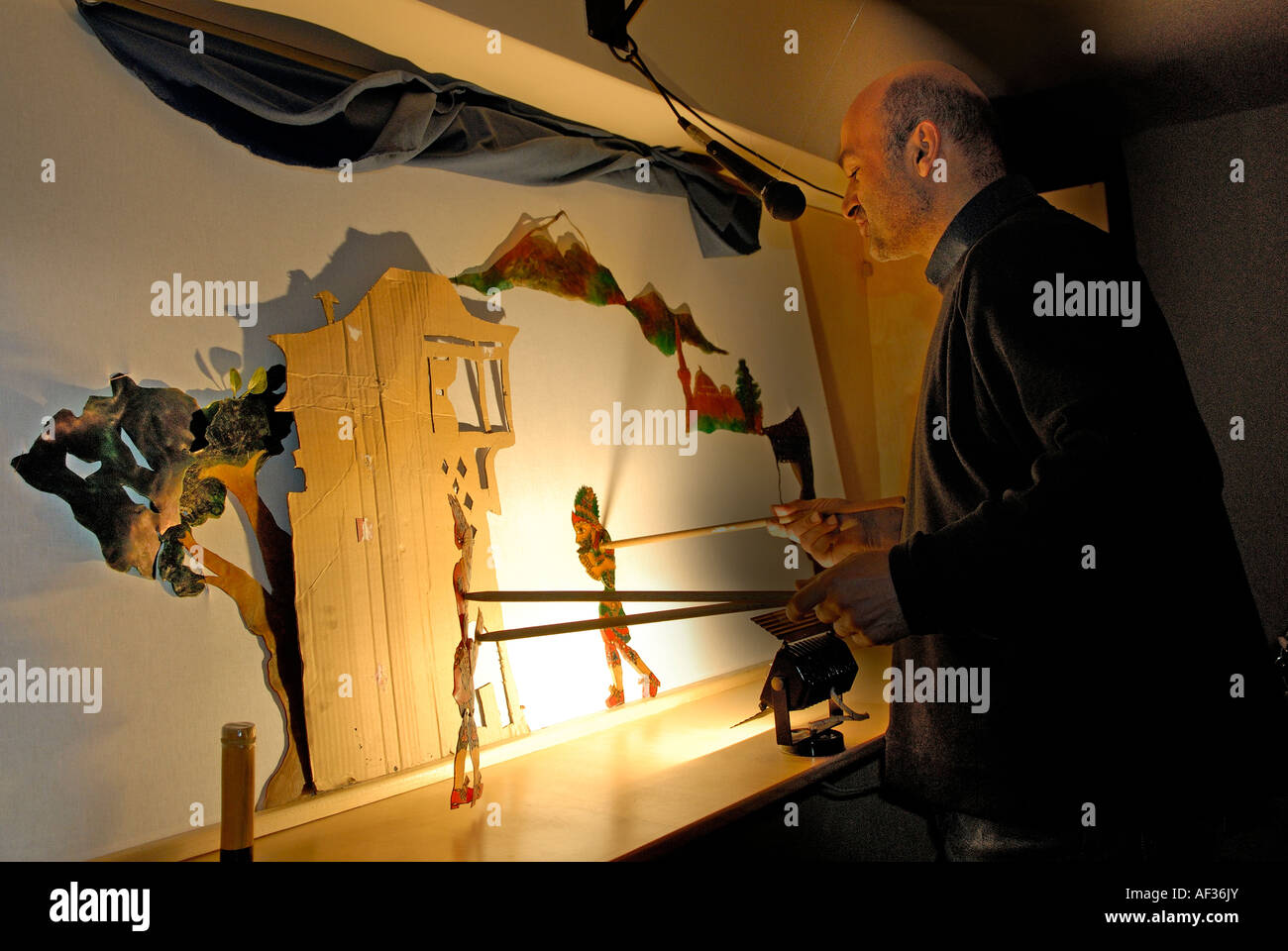 Bagno turco shadow Puppet Theatre. Foto Stock