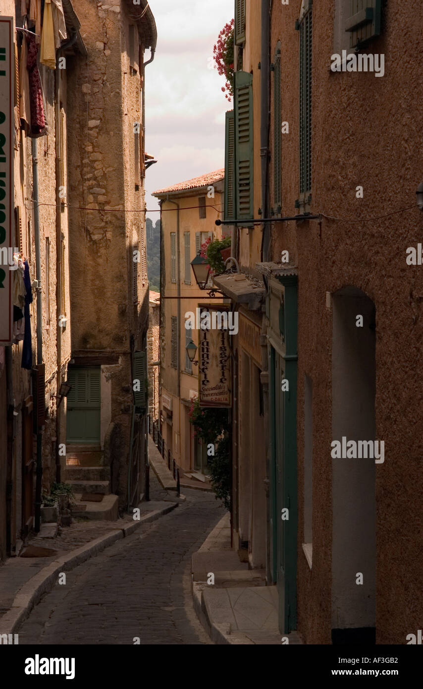 La città vecchia in Seillans Provence Francia Foto Stock