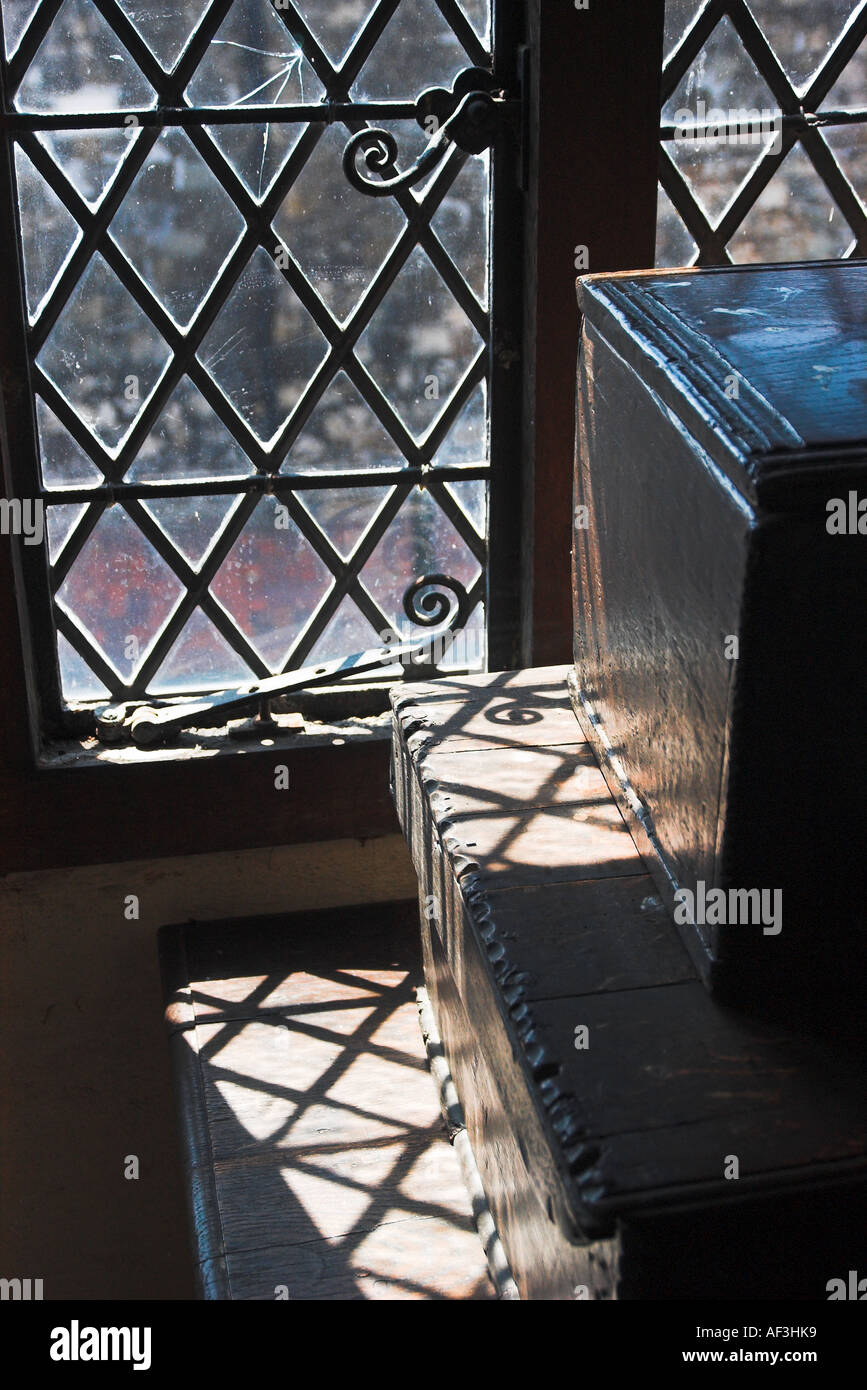 Finestra di Anne of Cleves House Lewes Foto Stock