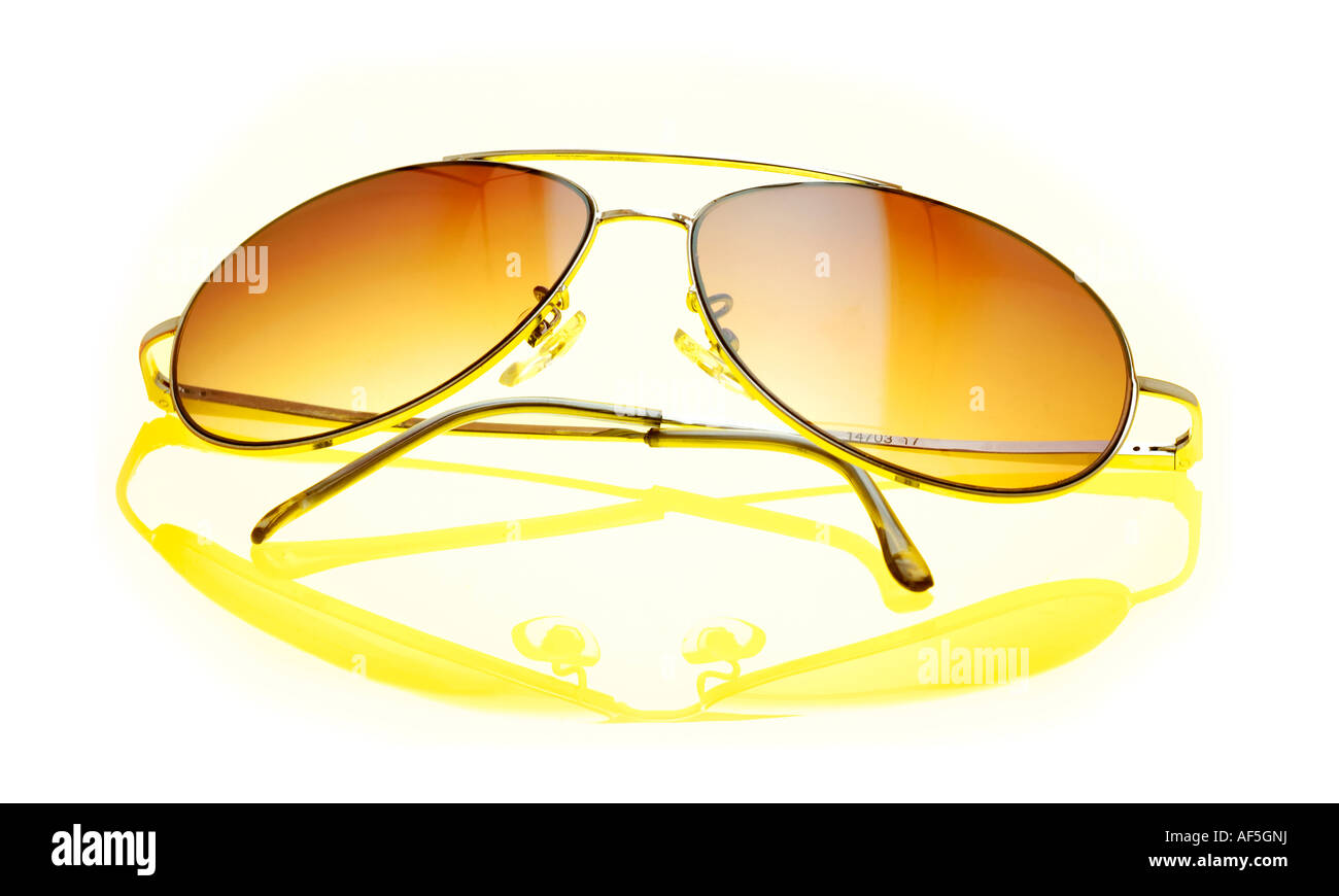 Aviator Occhiali da sole di Design. Foto Stock