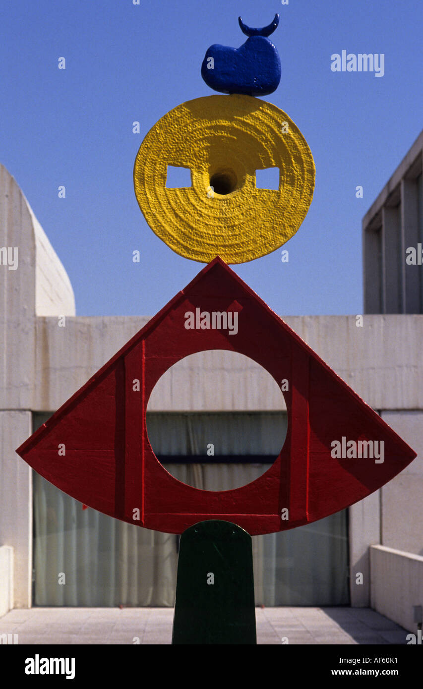 Joan Miro foundation barcellona scultura dettaglio Foto Stock