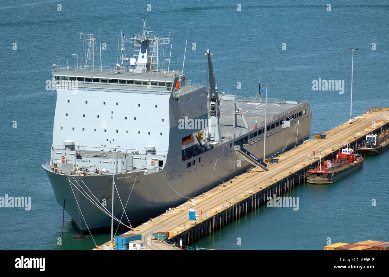 RFA Lyme Bay Foto Stock