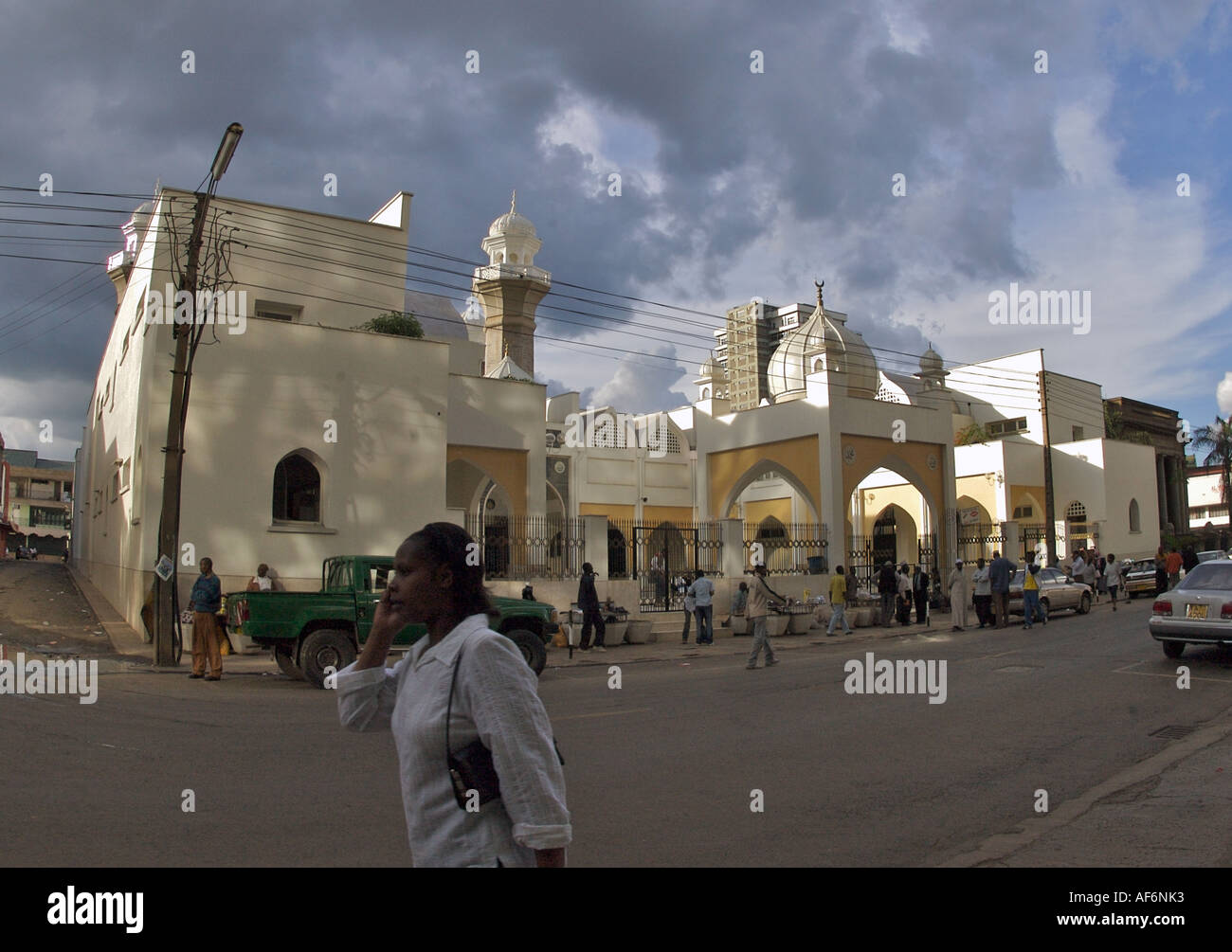 La Moschea Jamia è una moschea si trova sulla banda Street, Nairobi, Kenia Foto Stock