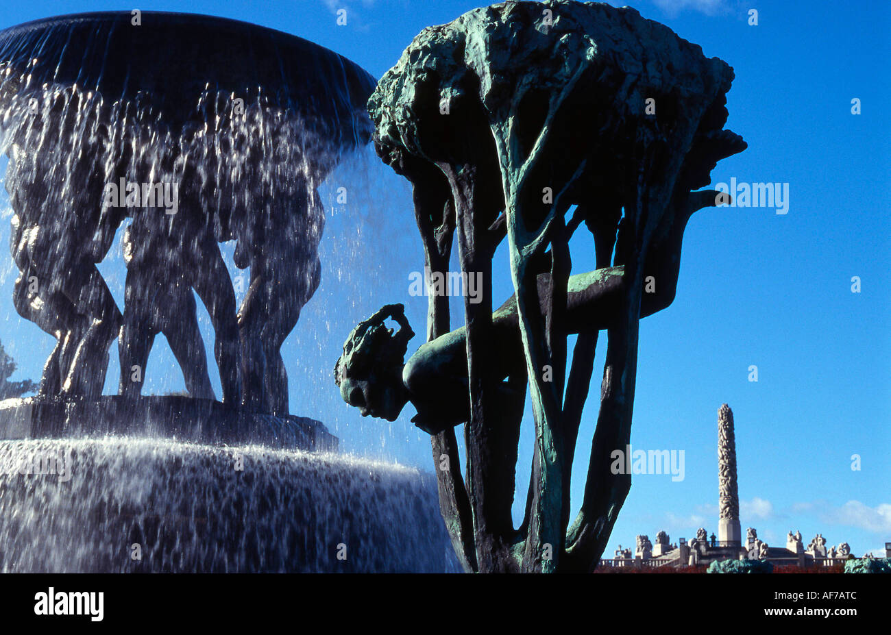 La Norvegia. Oslo. Gustav Vigeland Sculpture Park. Foto Stock