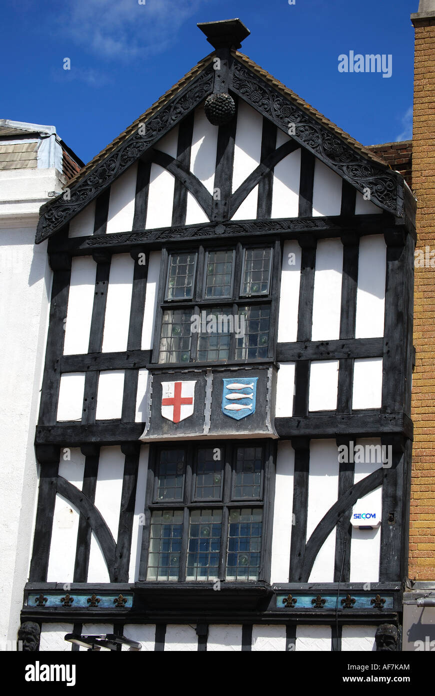 Edificio a graticcio, Market Place, Kingston upon Thames, Royal Borough of Kingston Upon Thames, Greater London, England, Regno Unito Foto Stock