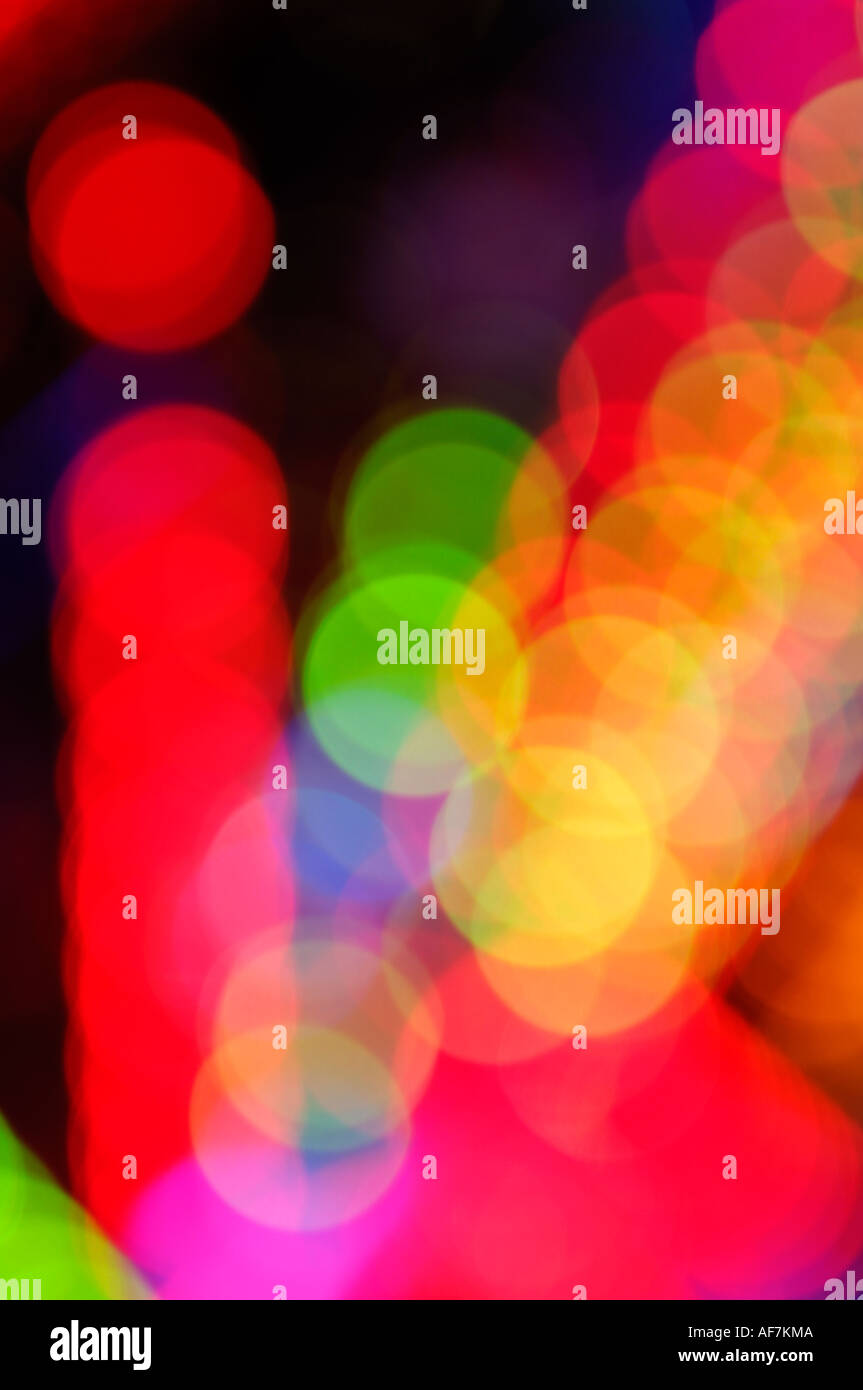 Abstract colorate luci della fiera Foto Stock