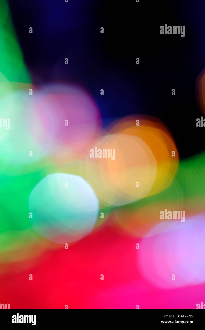 Abstract colorate luci della fiera Foto Stock