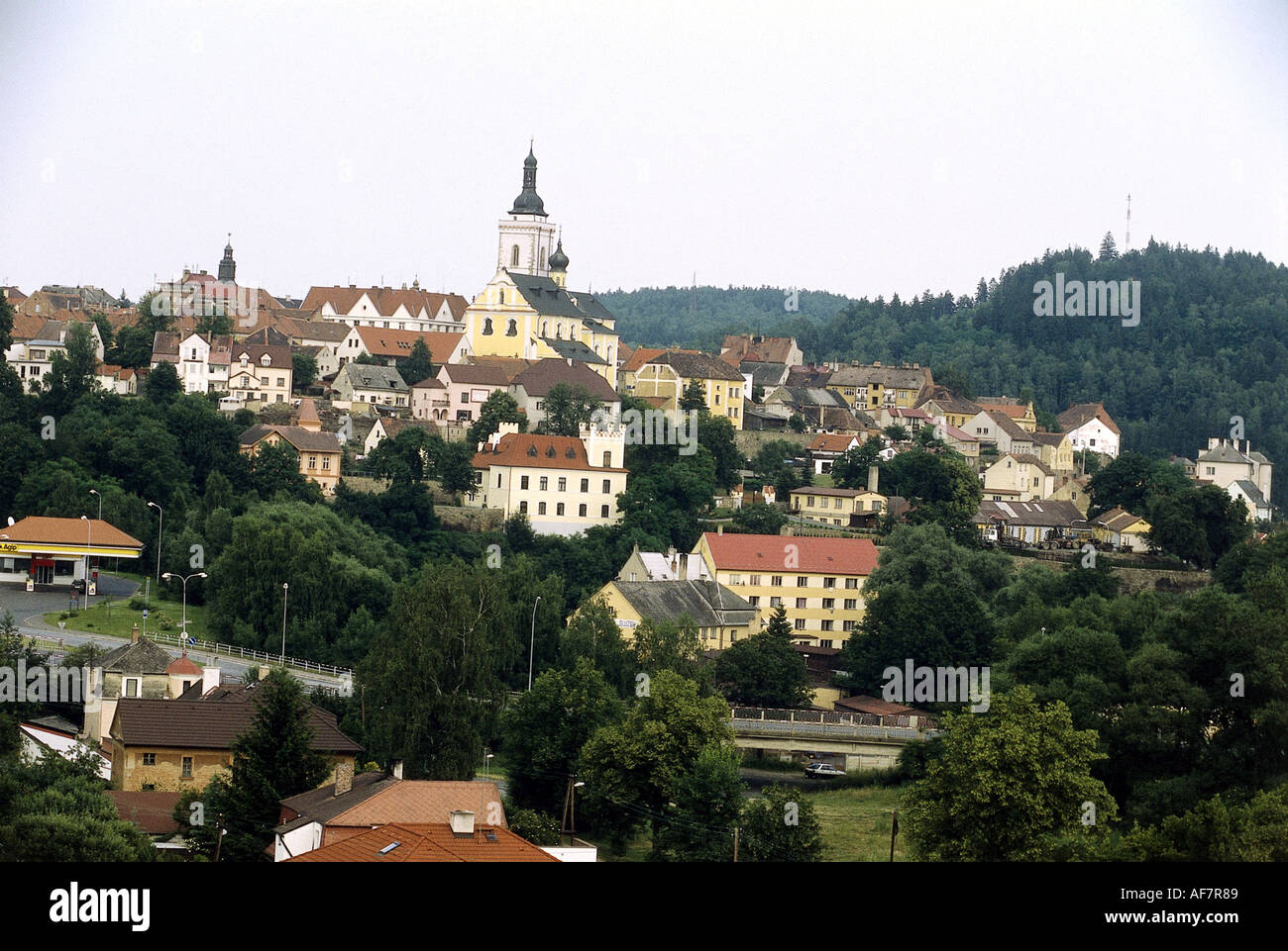 Geografia / viaggi, Repubblica Ceca, Silber (Stribro), viste sulla città, città cityscape, vista città Foto Stock