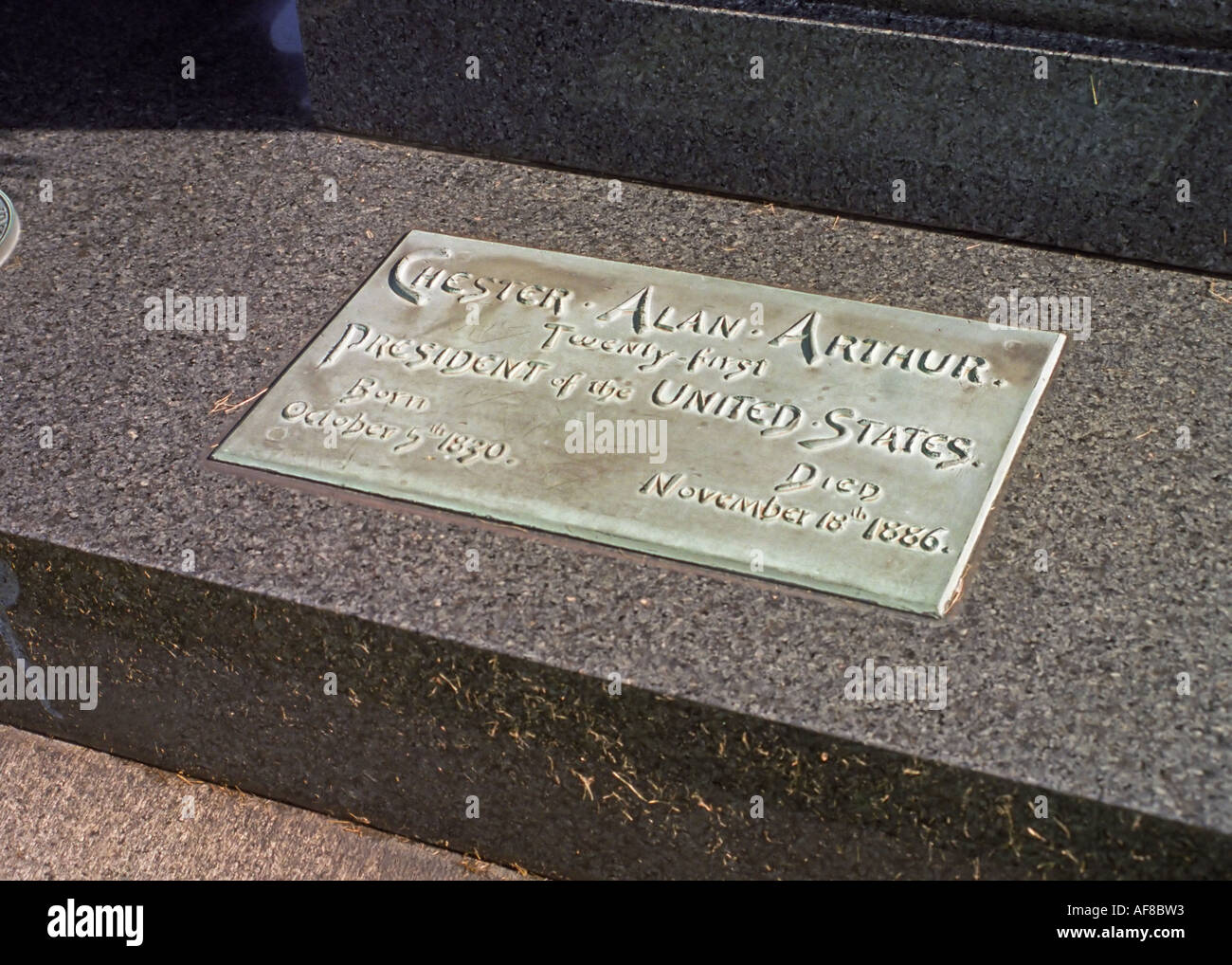 Tomba di Chester Arthur, XXI Presidente USA Foto Stock