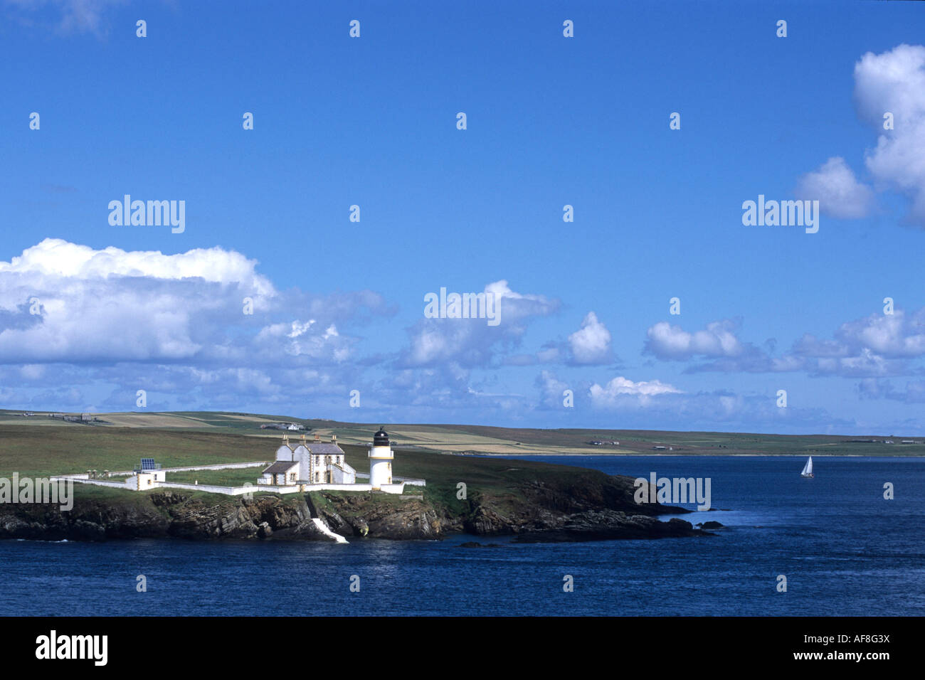 Faro Sandgarth, Shapinsay Isola, Orkney Islands, Scozia Foto Stock