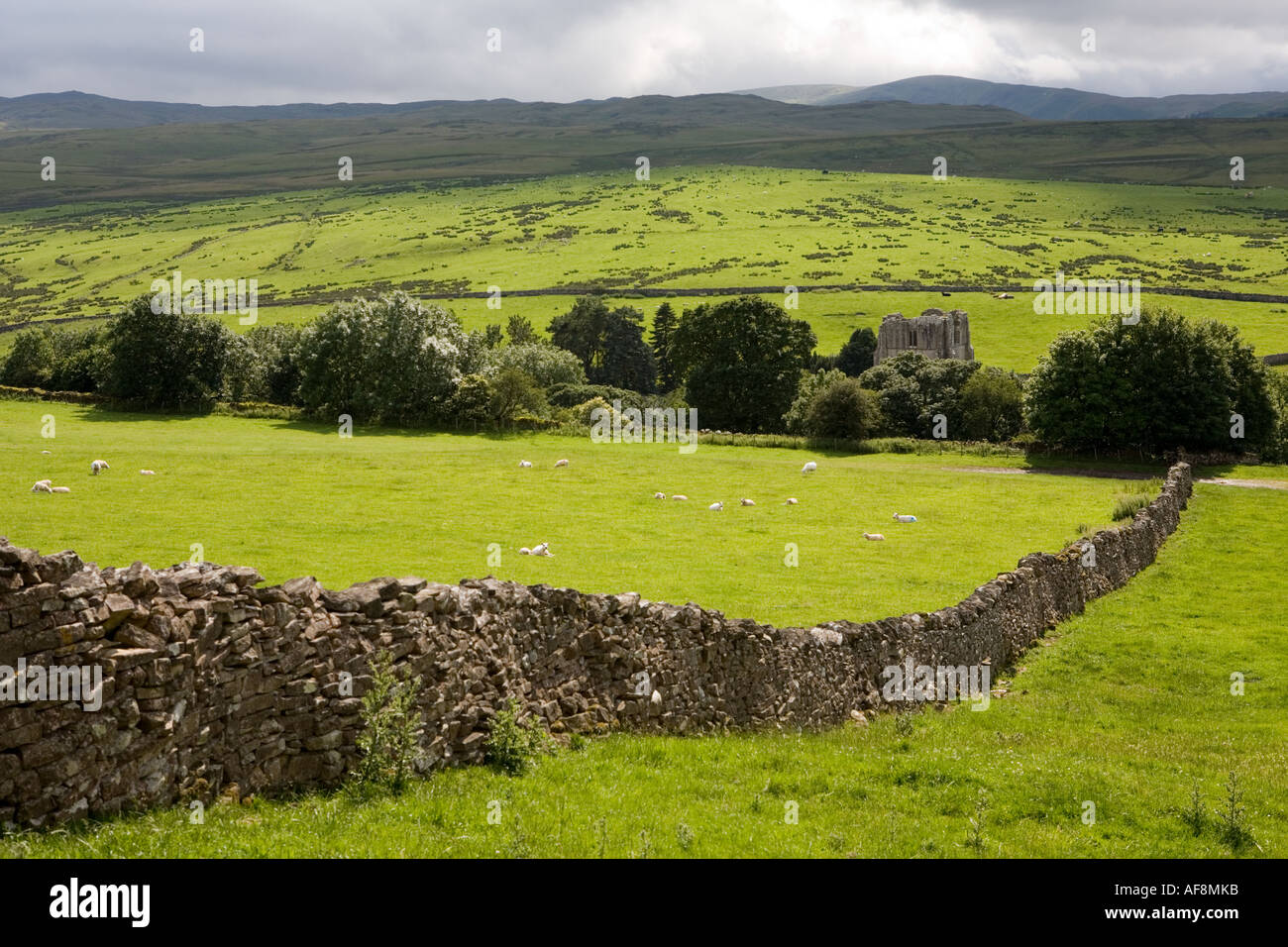 Abbazia di Shap, incastonato nella valle del fiume Lowther, Cumbria. Foto Stock