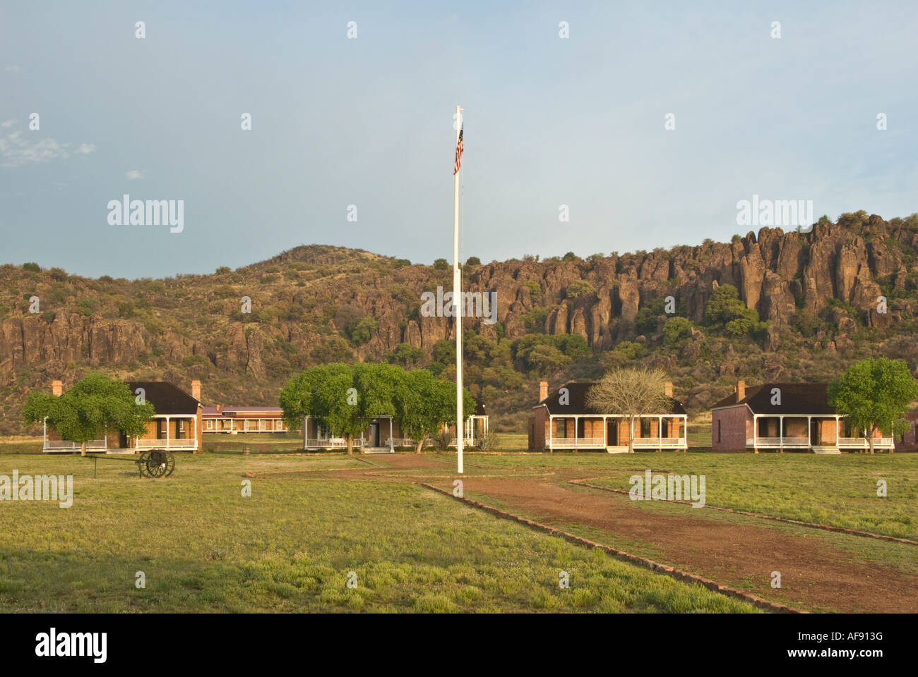 Texas Fort Davis Sito Storico Nazionale ufficiali fila Foto Stock