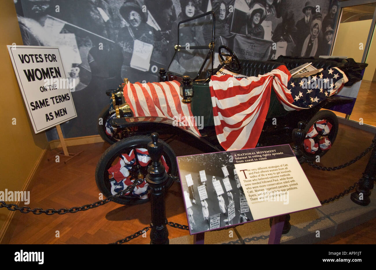 Michigan Dearborn il Museo di Henry Ford s donne diritti di voto presentano Foto Stock
