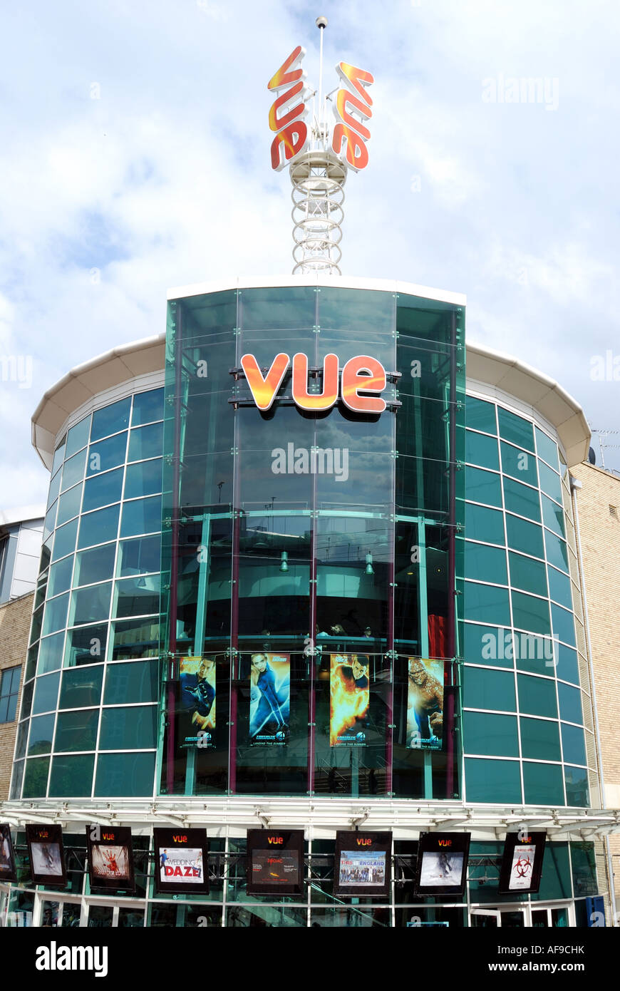 Multi-complesso Vue Cinema e un centro di intrattenimento, la Oracle Reading, Berkshire, Inghilterra, Regno Unito Foto Stock