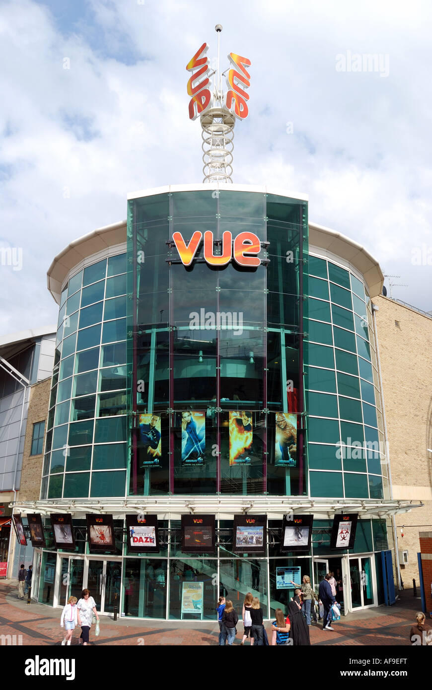 Multi-complesso Vue Cinema e un centro di intrattenimento, la Oracle Reading, Berkshire, Inghilterra, Regno Unito Foto Stock