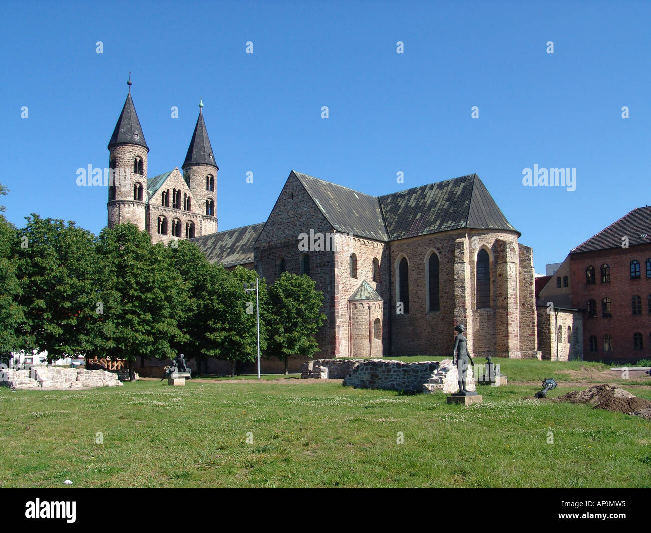 Convento Unser Lieben Frauen, Germania, Sassonia-Anhalt, Magdeburgo Foto Stock