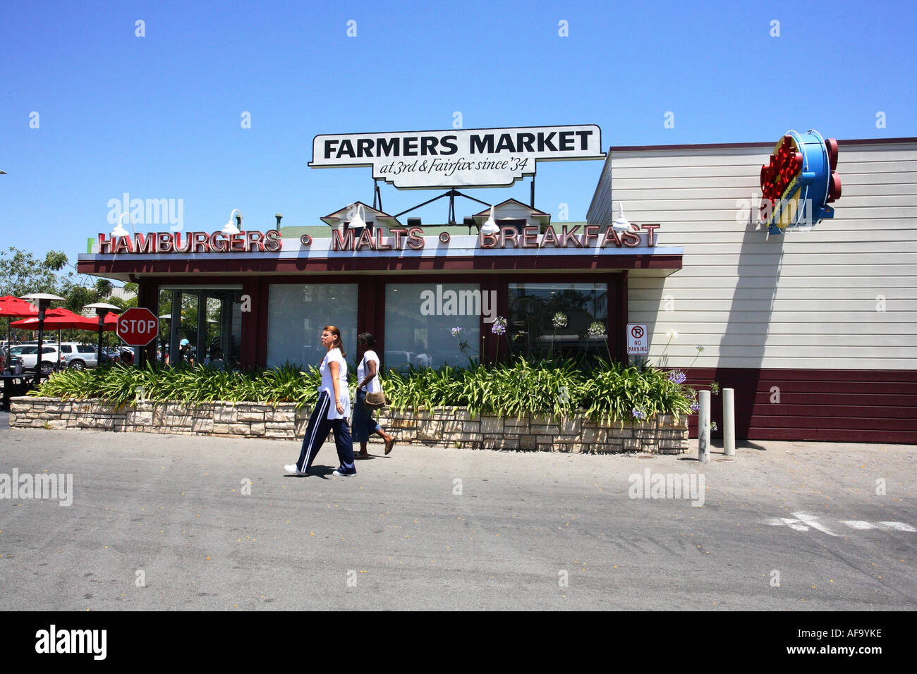 Mercato degli Agricoltori di Los Angeles, Stati Uniti d'America. Foto Stock