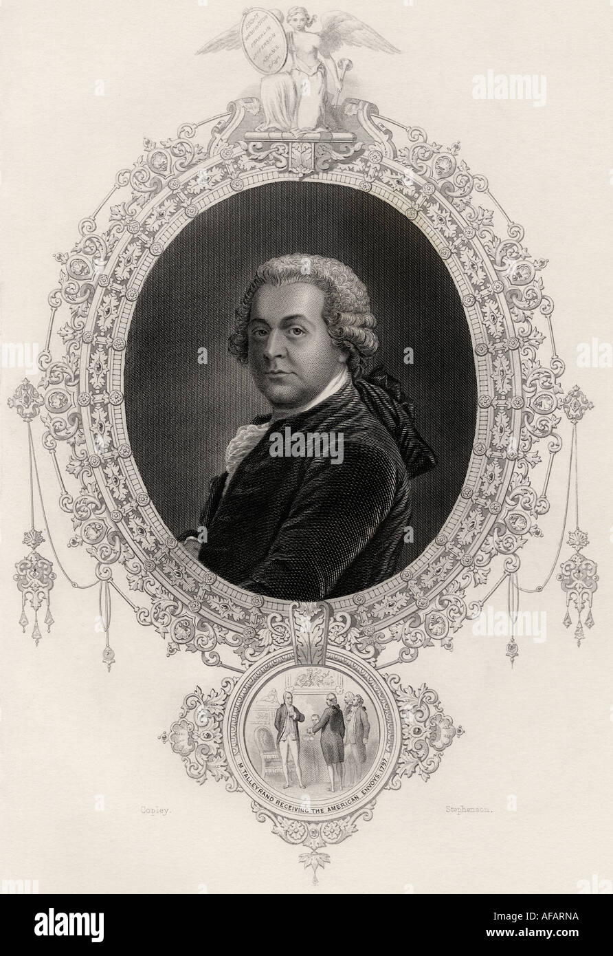 John Adams, 1735 - 1826. Primo vicepresidente, 1789 - 1797 e secondo presidente, 1797 - 1801 degli Stati Uniti. Foto Stock