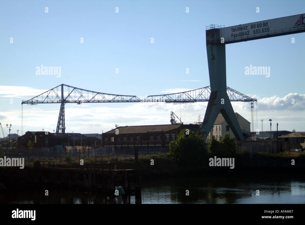 Transporter Bridge Middlesbrough Foto Stock