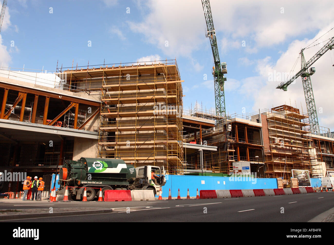 Il centro di Bristol nuovo grande centro commerciale sviluppo al Broadmead costruzione cantiere autunno 2007 Foto Stock