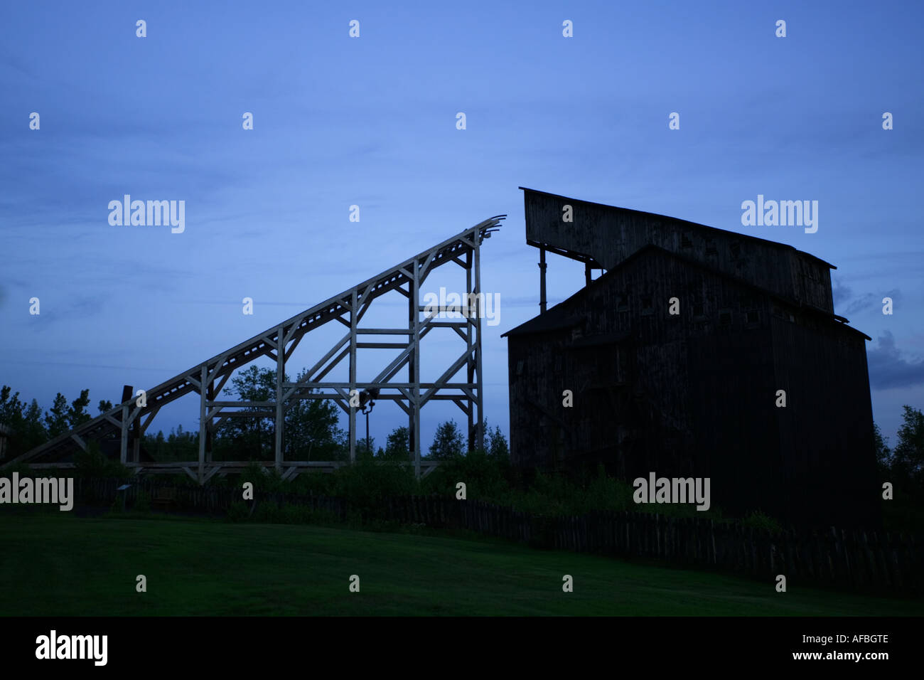 Il demolitore di carbone a Eckley Villaggio Minatori in Pennsylvania è stato costruito per il film La Mollie Maguires Foto Stock