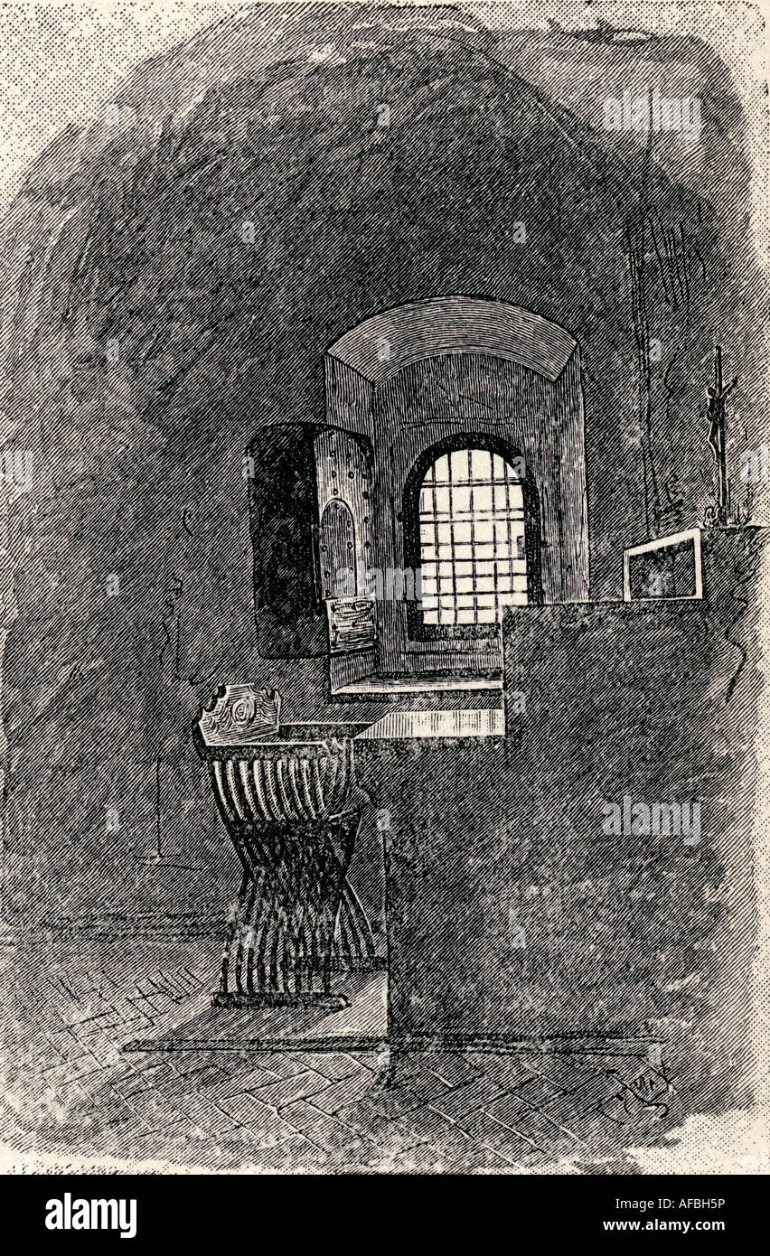 Cella vuota di Savonarola a San Marco. Foto Stock