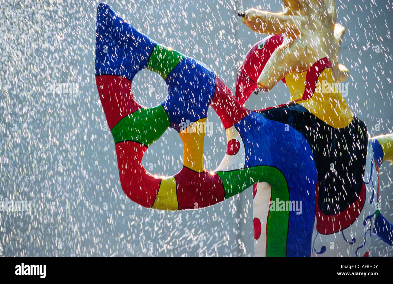 Colorato la fontana di Tinguely luogo Stravinsky Parigi Francia Foto Stock