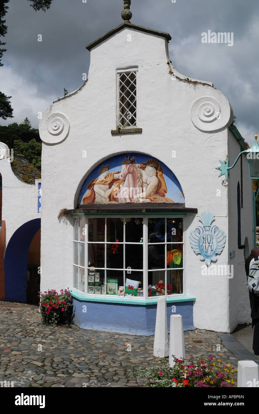 PORTMEIRION SNOWDONIA NEL GALLES Foto Stock