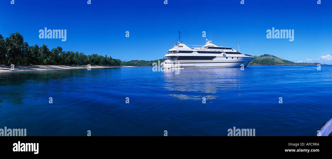 MV Mystique Princess, Blue Lagoon Cruise Il Nanuya Lailai Island, Isole Figi Foto Stock