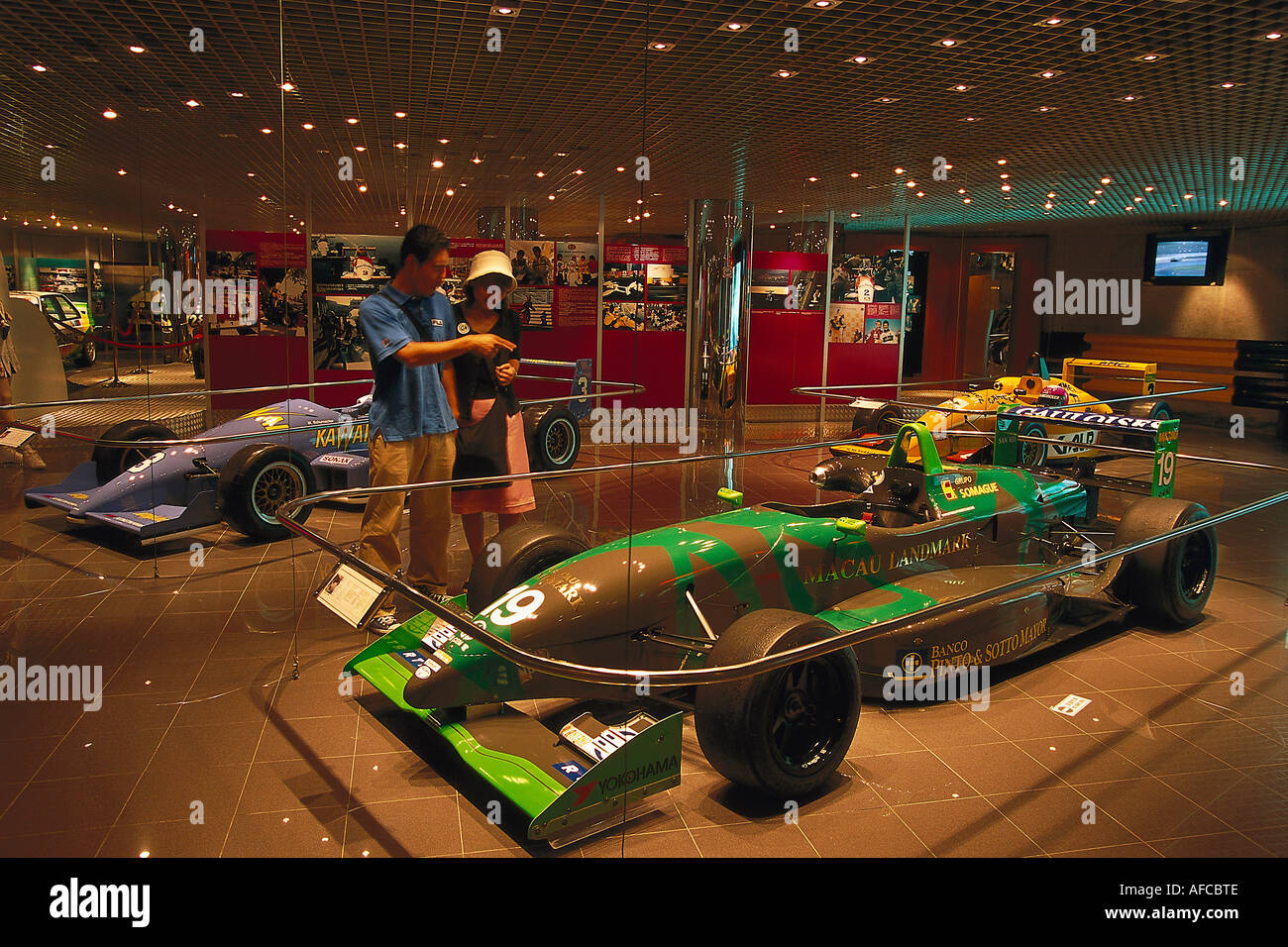 Gara di Formula 3 vetture, Grand Prix Museum di Macao, Cina Foto Stock