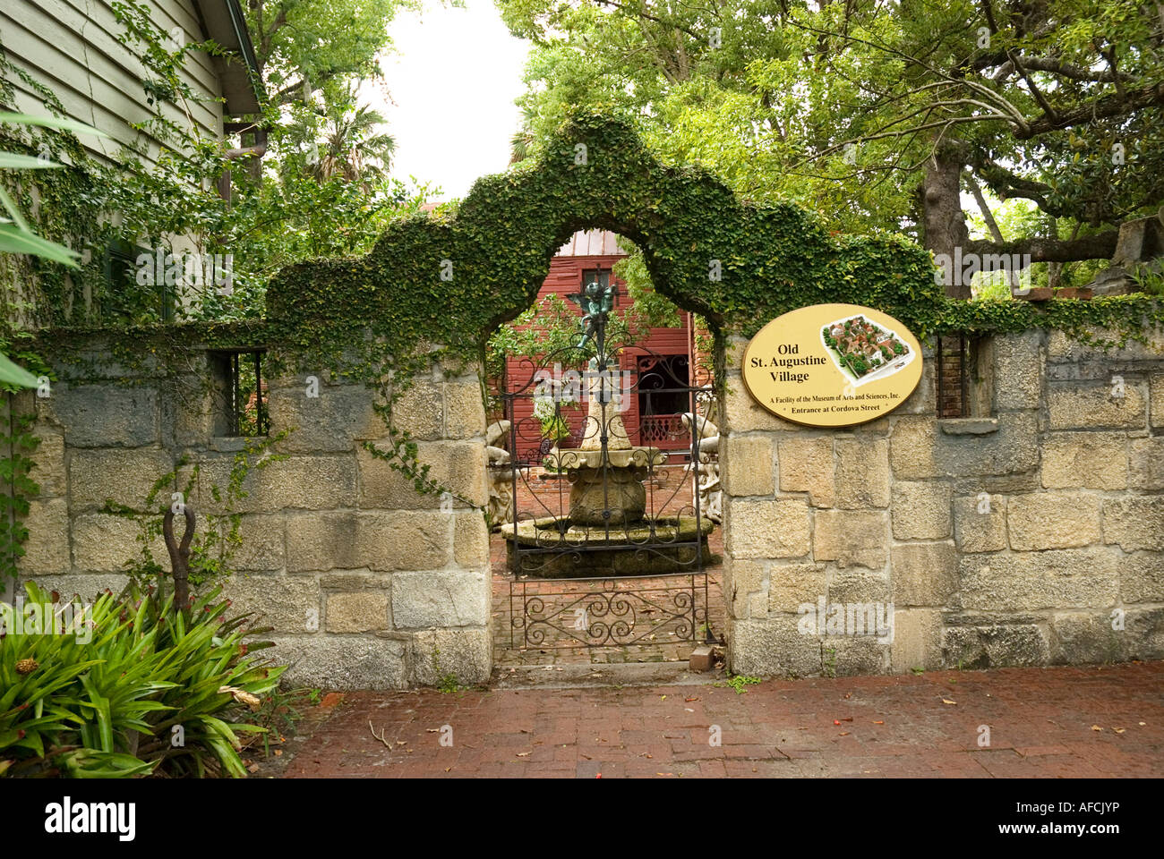 Vecchio sant Agostino Borgo Sant'Agostino Florida Foto Stock