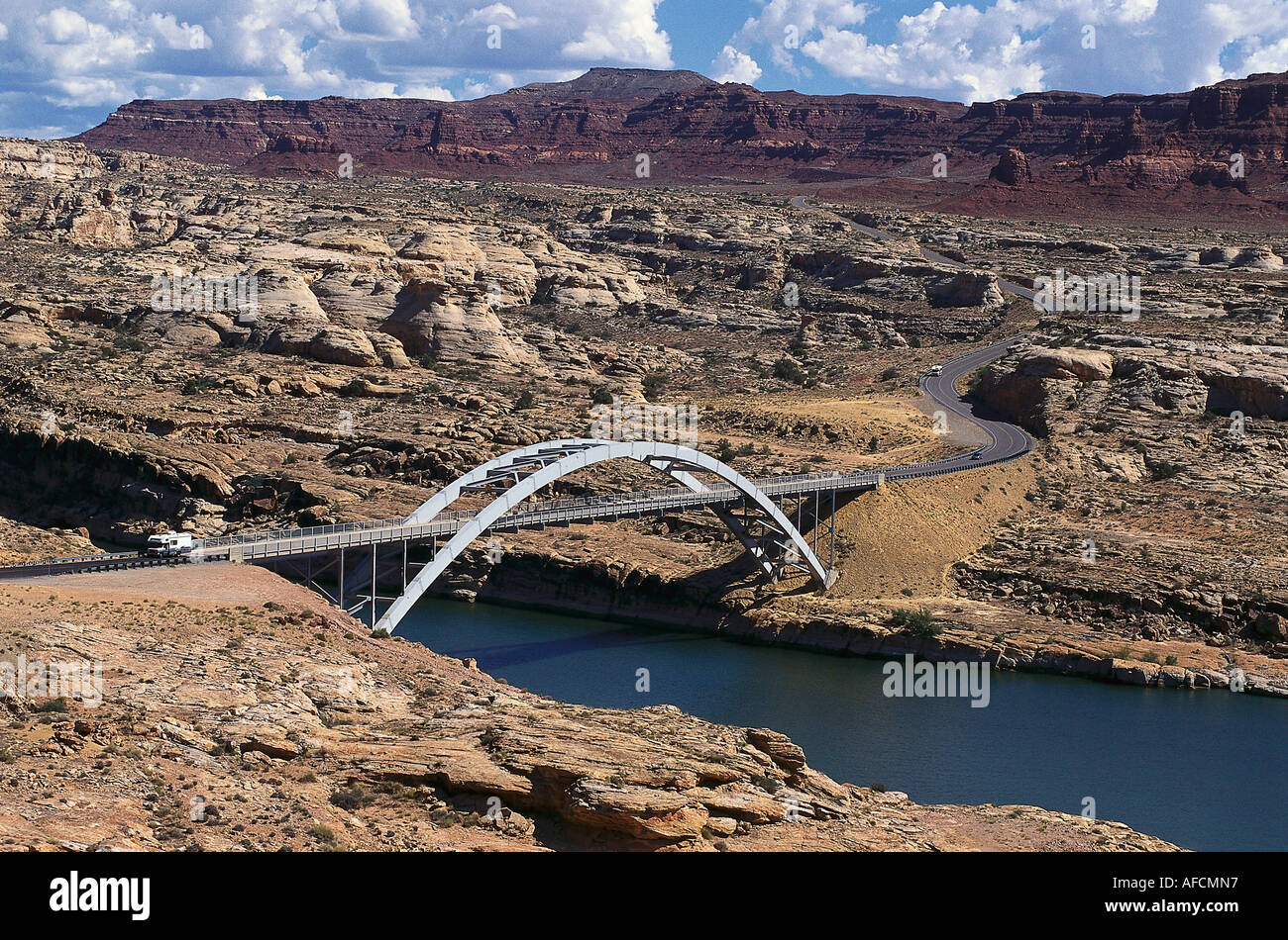 Ponte sul Colorado, vicino Hite, USA Utah Foto Stock