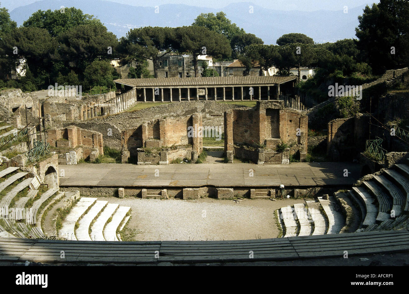 Geografie, Italien, Städte, Pompei, kleines anfiteatro, Unesco Welterbe, Weltkulturerbe, Kampanien, Foto Stock