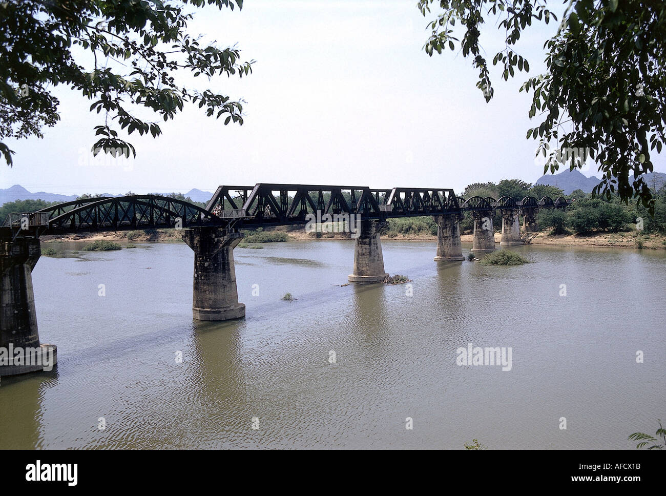 Geografia / viaggio, Tailandia, Tamarkan, Kanchanaburi, ponte sul fiume Kwai, Foto Stock