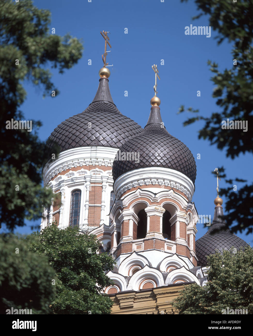 Cattedrale di Alexander Nevski, Città Vecchia, Tallinn, Harju, Estonia Foto Stock