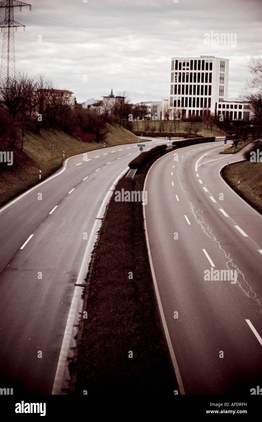 Multi-lane road Foto Stock