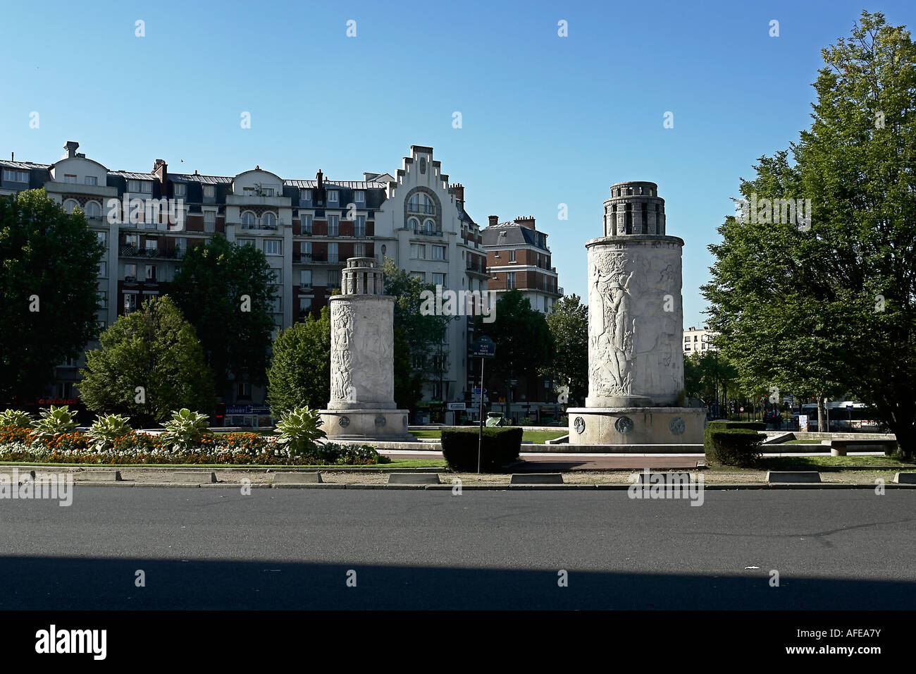 Porte de St Cloud plaza in Parigi Francia Foto Stock