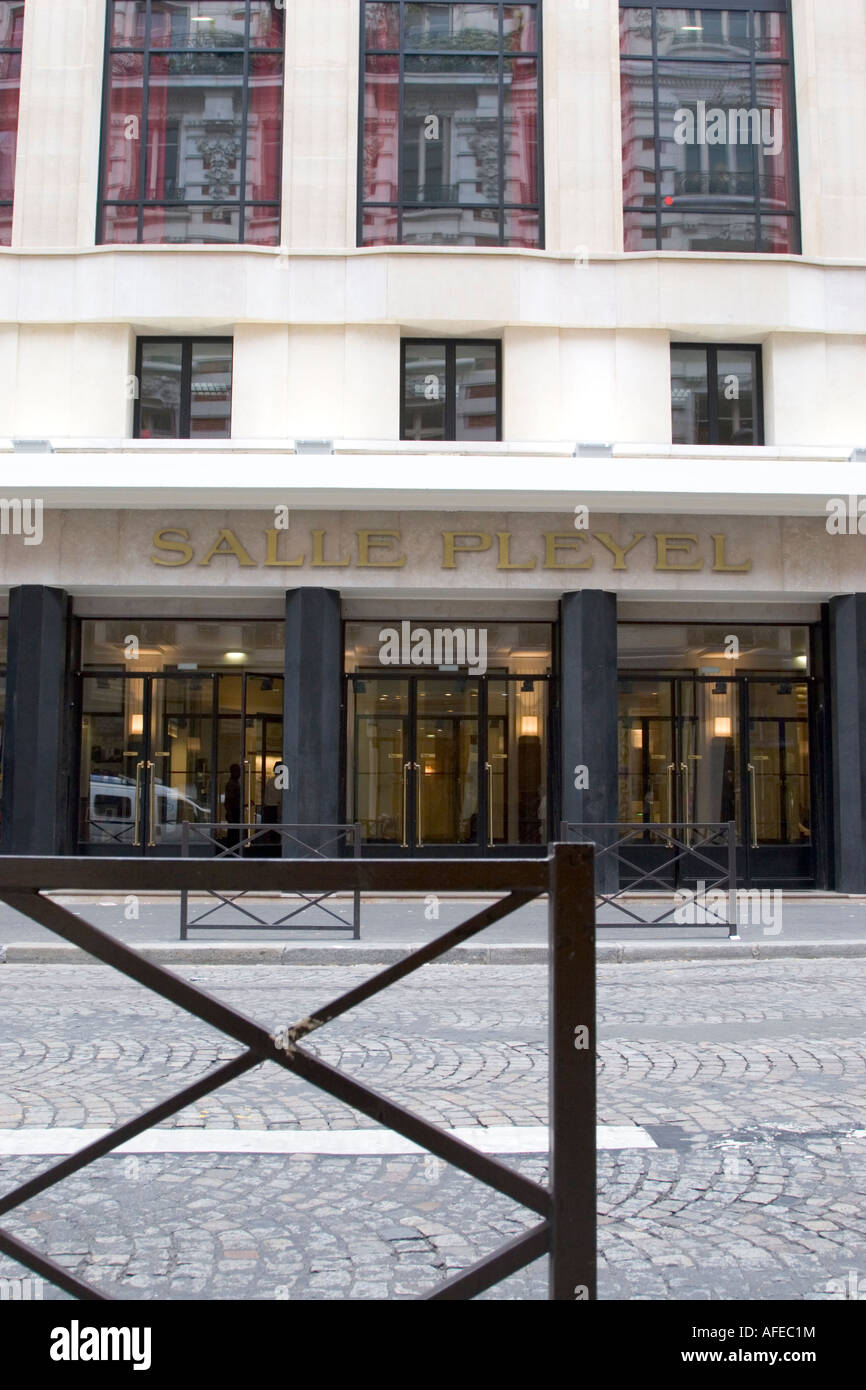 Salle Pleyel concert hall, 252 rue Faubourg Saint Honore Paris Francia France Foto Stock