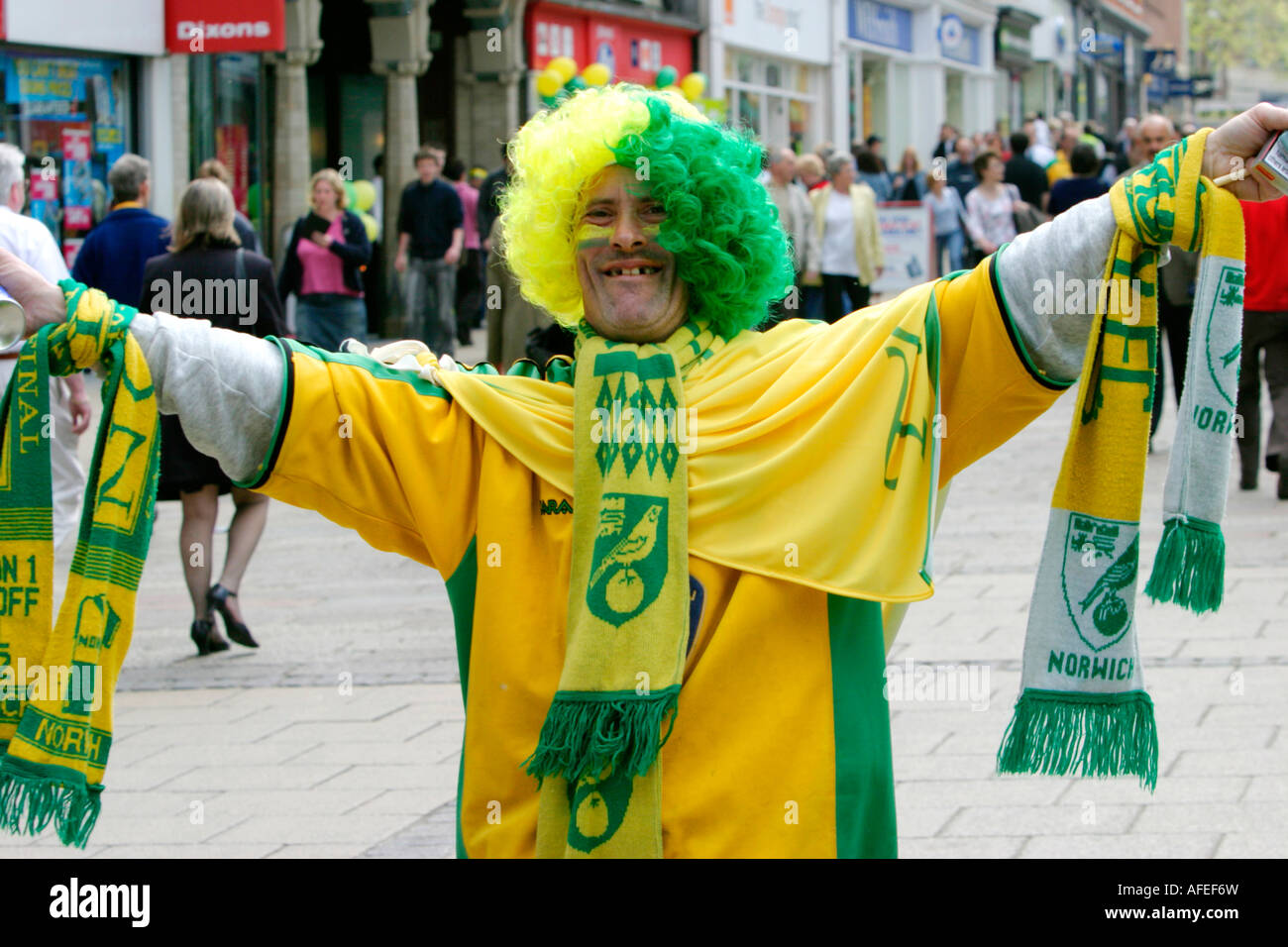 Norwich City Football Fan Club Foto Stock